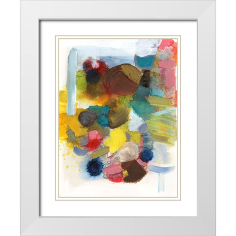 Everything at Once I White Modern Wood Framed Art Print with Double Matting by Fuchs, Jodi