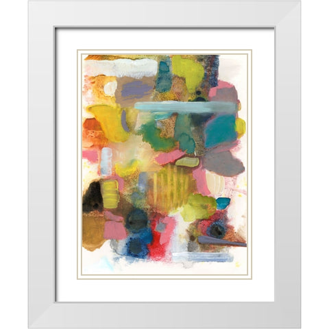 Everything at Once II White Modern Wood Framed Art Print with Double Matting by Fuchs, Jodi