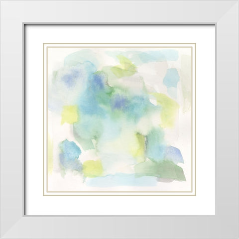 Cool Wash II White Modern Wood Framed Art Print with Double Matting by Fuchs, Jodi