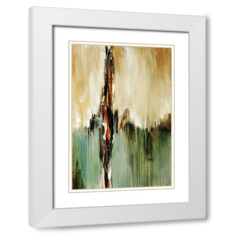 Duet I White Modern Wood Framed Art Print with Double Matting by Edmunds, Sydney