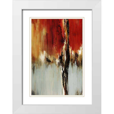 Duet II White Modern Wood Framed Art Print with Double Matting by Edmunds, Sydney