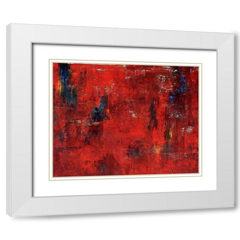 Kane White Modern Wood Framed Art Print with Double Matting by Henry, Alexys