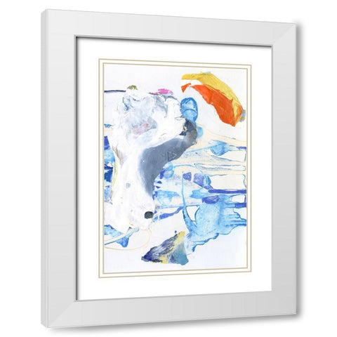 Evidence II White Modern Wood Framed Art Print with Double Matting by Fuchs, Jodi