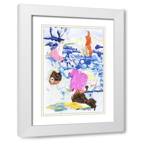 Evidence III White Modern Wood Framed Art Print with Double Matting by Fuchs, Jodi
