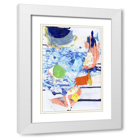 Evidence IV White Modern Wood Framed Art Print with Double Matting by Fuchs, Jodi
