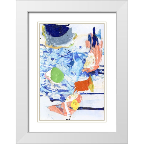 Evidence IV White Modern Wood Framed Art Print with Double Matting by Fuchs, Jodi