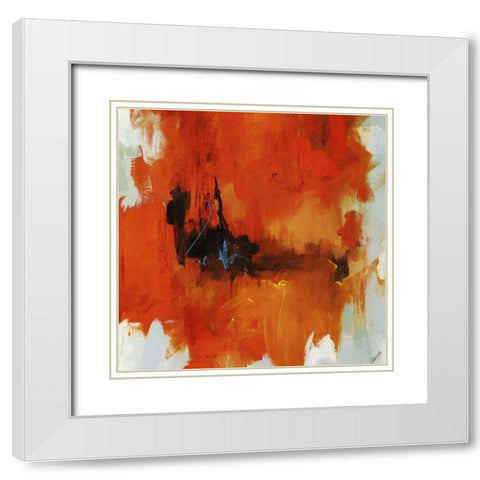 Red Tail I White Modern Wood Framed Art Print with Double Matting by Edmunds, Sydney
