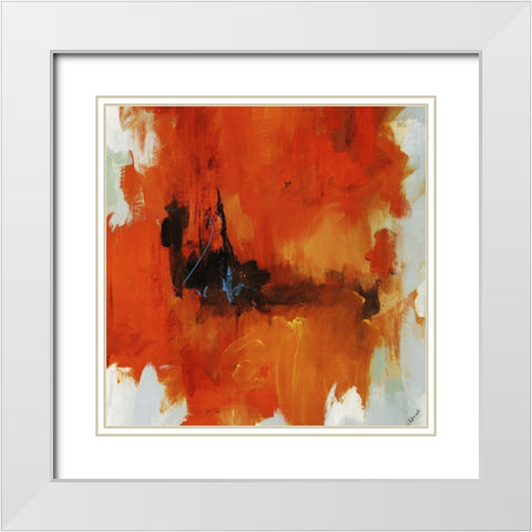 Red Tail I White Modern Wood Framed Art Print with Double Matting by Edmunds, Sydney