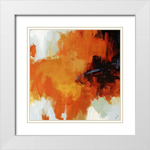 Red Tail II White Modern Wood Framed Art Print with Double Matting by Edmunds, Sydney