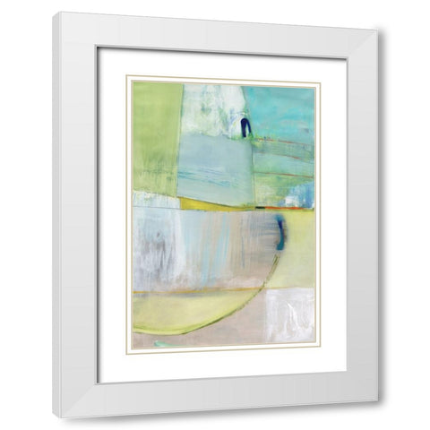 Incoming White Modern Wood Framed Art Print with Double Matting by Fuchs, Jodi