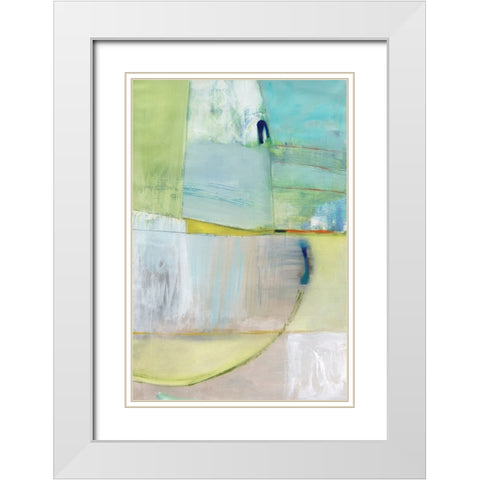 Incoming White Modern Wood Framed Art Print with Double Matting by Fuchs, Jodi