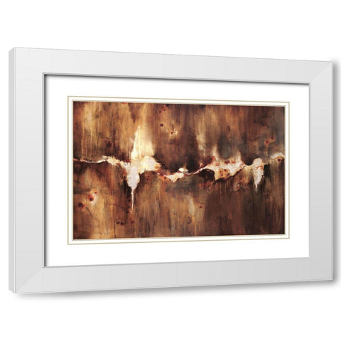 Cast Iron White Modern Wood Framed Art Print with Double Matting by Edmunds, Sydney