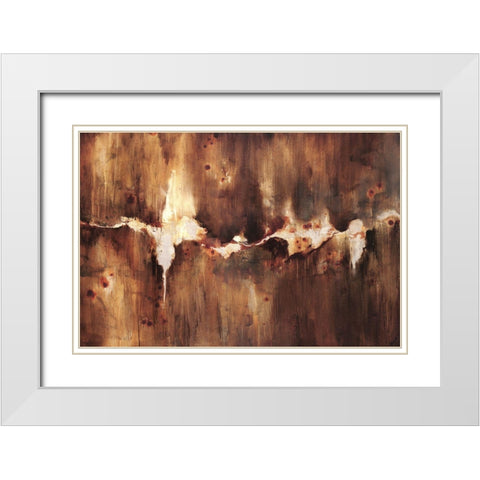 Cast Iron White Modern Wood Framed Art Print with Double Matting by Edmunds, Sydney