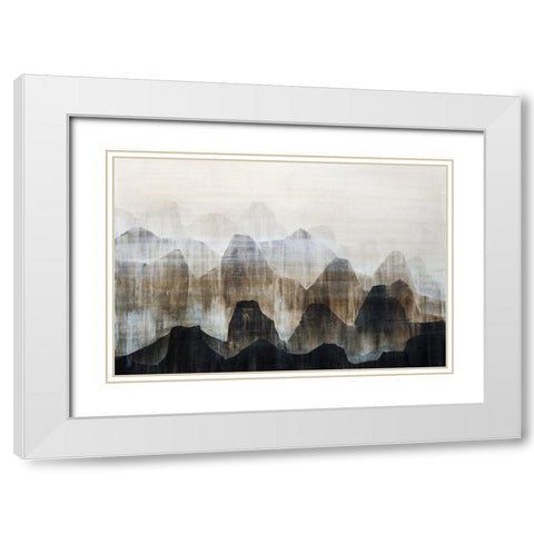 Distant Vistas II White Modern Wood Framed Art Print with Double Matting by Douglass, Farrell