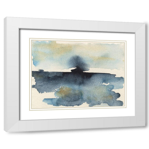 Upheval II White Modern Wood Framed Art Print with Double Matting by Moore, Regina