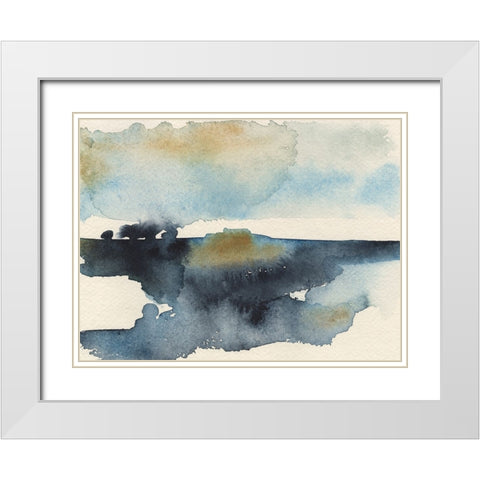 Upheval III White Modern Wood Framed Art Print with Double Matting by Moore, Regina
