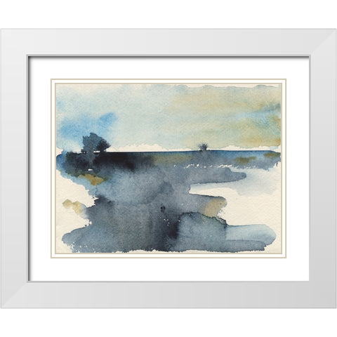 Upheval IV White Modern Wood Framed Art Print with Double Matting by Moore, Regina