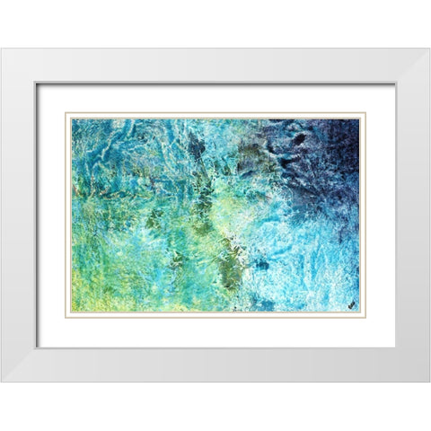 Little Ocean White Modern Wood Framed Art Print with Double Matting by Estes, Tyson