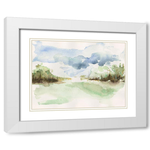 Brush Thickets II White Modern Wood Framed Art Print with Double Matting by Moore, Regina
