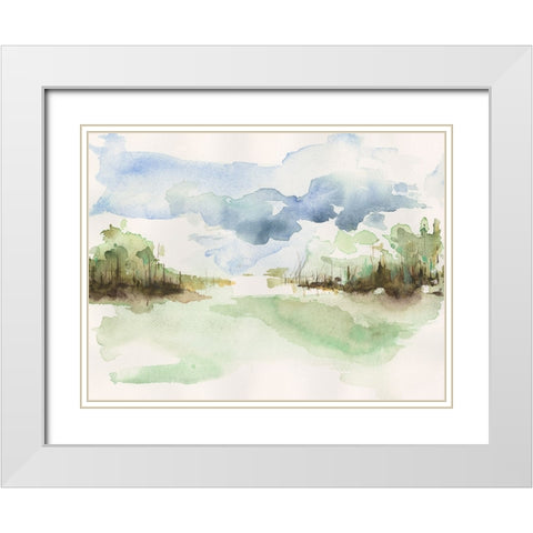 Brush Thickets II White Modern Wood Framed Art Print with Double Matting by Moore, Regina
