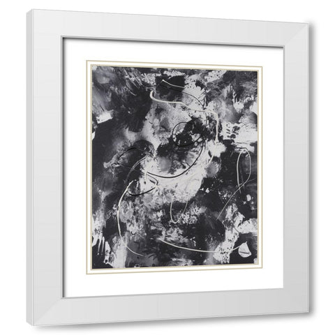 Radical Mix I White Modern Wood Framed Art Print with Double Matting by Moore, Regina