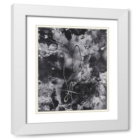 Radical Mix II White Modern Wood Framed Art Print with Double Matting by Moore, Regina