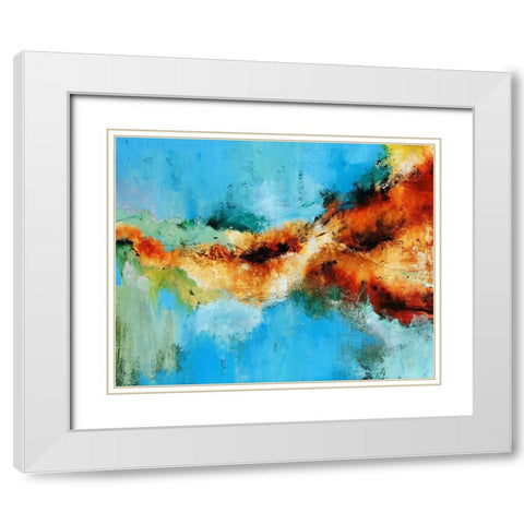 Sun Dance White Modern Wood Framed Art Print with Double Matting by Edmunds, Sydney