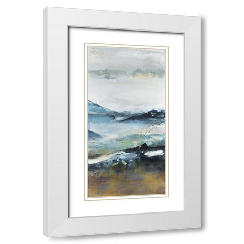 Ancient View III White Modern Wood Framed Art Print with Double Matting by Bramma, Lila