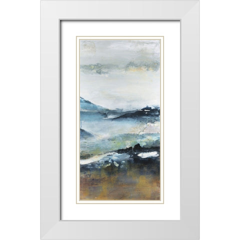 Ancient View III White Modern Wood Framed Art Print with Double Matting by Bramma, Lila