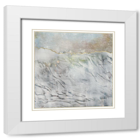 Dare to Face II White Modern Wood Framed Art Print with Double Matting by Bramma, Lila