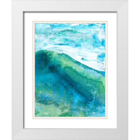 New Air I White Modern Wood Framed Art Print with Double Matting by Kaelber, Renee