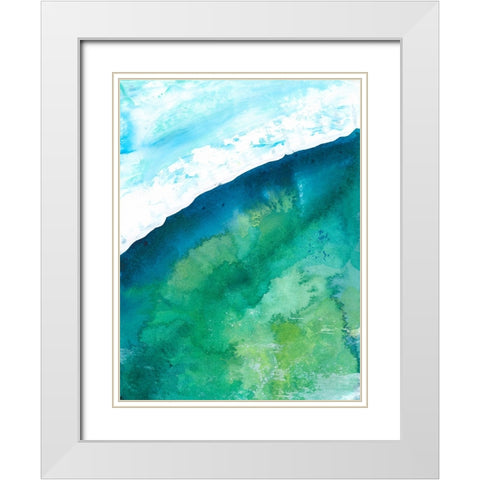 New Air II White Modern Wood Framed Art Print with Double Matting by Kaelber, Renee