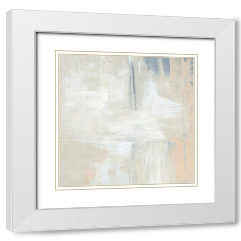 Stucco White I White Modern Wood Framed Art Print with Double Matting by Warren, Annie