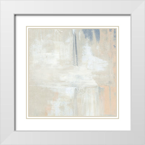 Stucco White I White Modern Wood Framed Art Print with Double Matting by Warren, Annie