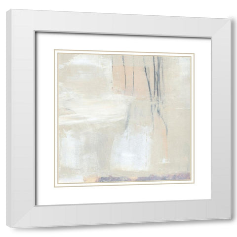 Stucco White II White Modern Wood Framed Art Print with Double Matting by Warren, Annie