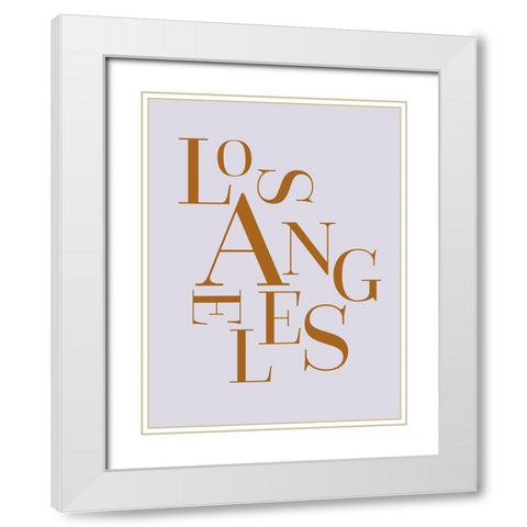 City Center Type III White Modern Wood Framed Art Print with Double Matting by Green, Jacob