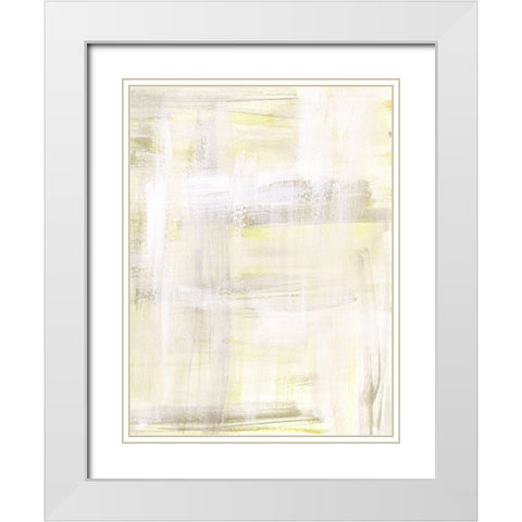 On a Sunbeam I White Modern Wood Framed Art Print with Double Matting by Wang, Melissa