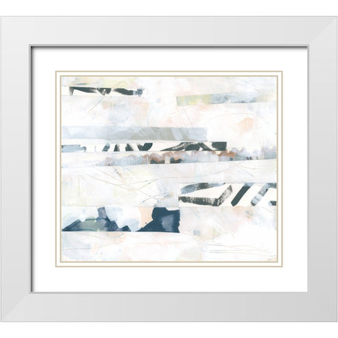 Pattern Camouflage I White Modern Wood Framed Art Print with Double Matting by Vess, June Erica
