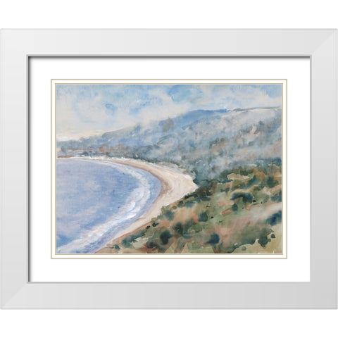 Coastal Mist I White Modern Wood Framed Art Print with Double Matting by OToole, Tim