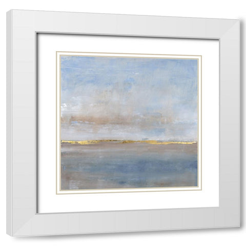 Visible Horizon II White Modern Wood Framed Art Print with Double Matting by OToole, Tim