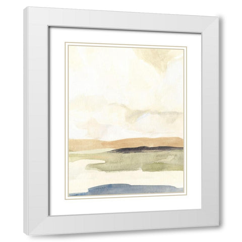 Slate Movement II White Modern Wood Framed Art Print with Double Matting by Warren, Annie