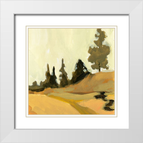 State Park Pine Sketch III White Modern Wood Framed Art Print with Double Matting by Green, Jacob