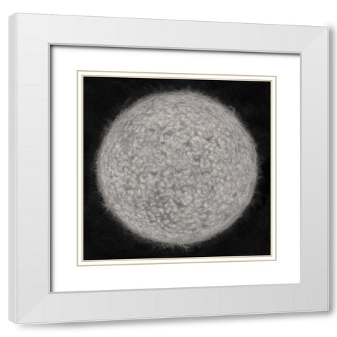 Celestial Spheres II White Modern Wood Framed Art Print with Double Matting by Willett, Michael