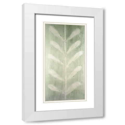 Veriegatas II White Modern Wood Framed Art Print with Double Matting by Lam, Vanna