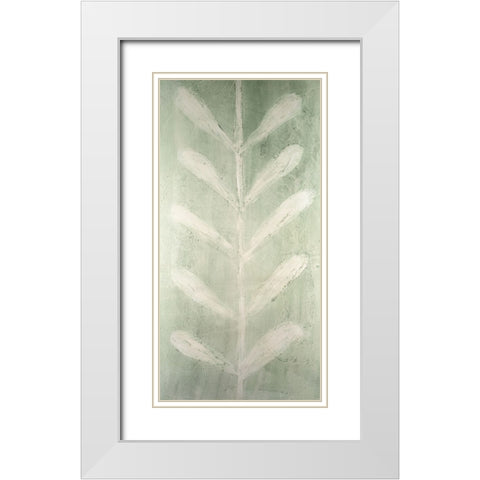 Veriegatas II White Modern Wood Framed Art Print with Double Matting by Lam, Vanna