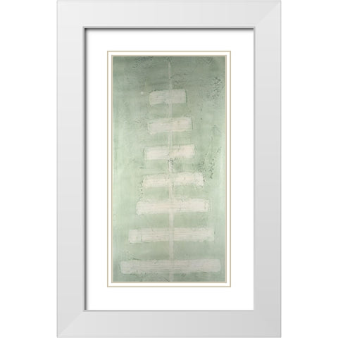 Veriegatas III White Modern Wood Framed Art Print with Double Matting by Lam, Vanna