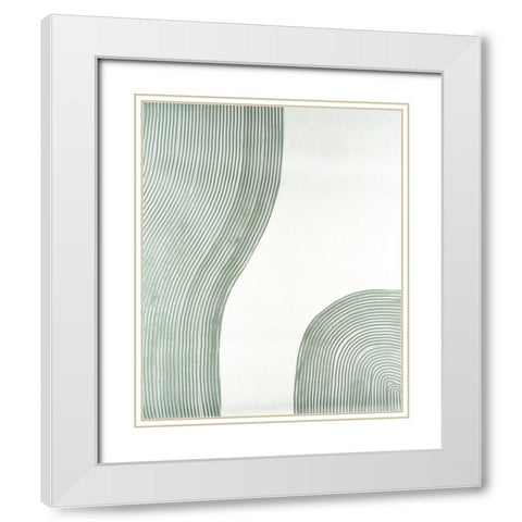 Get Going III White Modern Wood Framed Art Print with Double Matting by Lam, Vanna