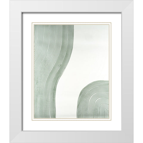 Get Going III White Modern Wood Framed Art Print with Double Matting by Lam, Vanna