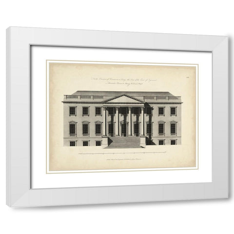 Richardson Architecture II White Modern Wood Framed Art Print with Double Matting by Richardson, George
