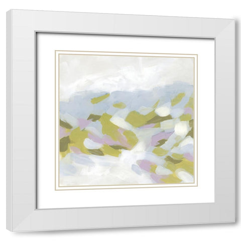 Blue Ridge Spring I White Modern Wood Framed Art Print with Double Matting by Vess, June Erica
